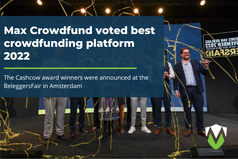 Max Crowdfund voted best crowdfunding platform 2022