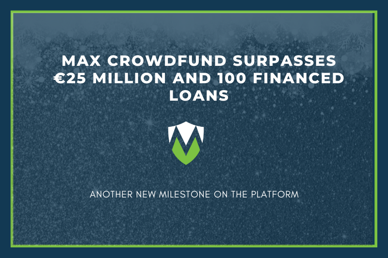 Max Crowdfund surpasses €25 million and 100 financed loans